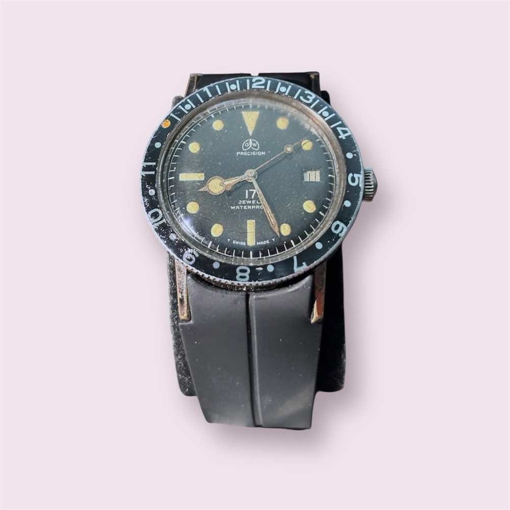 Vintage Ollech & Wajs Precision Dive Watch